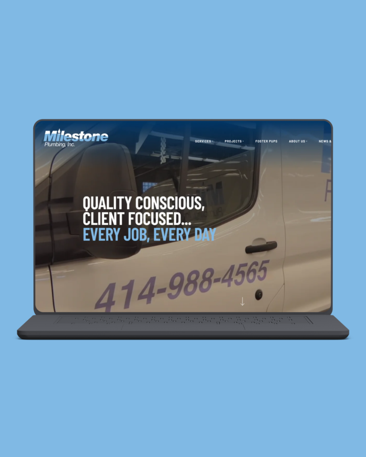 Milestone Plumbing Inc Website Vertical